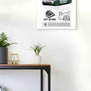 پوستر ماشین پورشه جی تی 3 GT3 RS